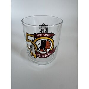 1937 - 1986 Washington Redskins 50 Year Anniversary 12 Oz. Drinking Glass